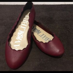 maroon flats